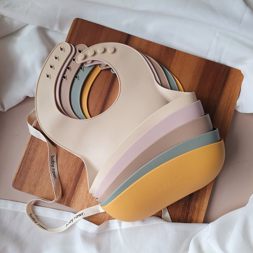 Baby Rawr. Silicone Bib