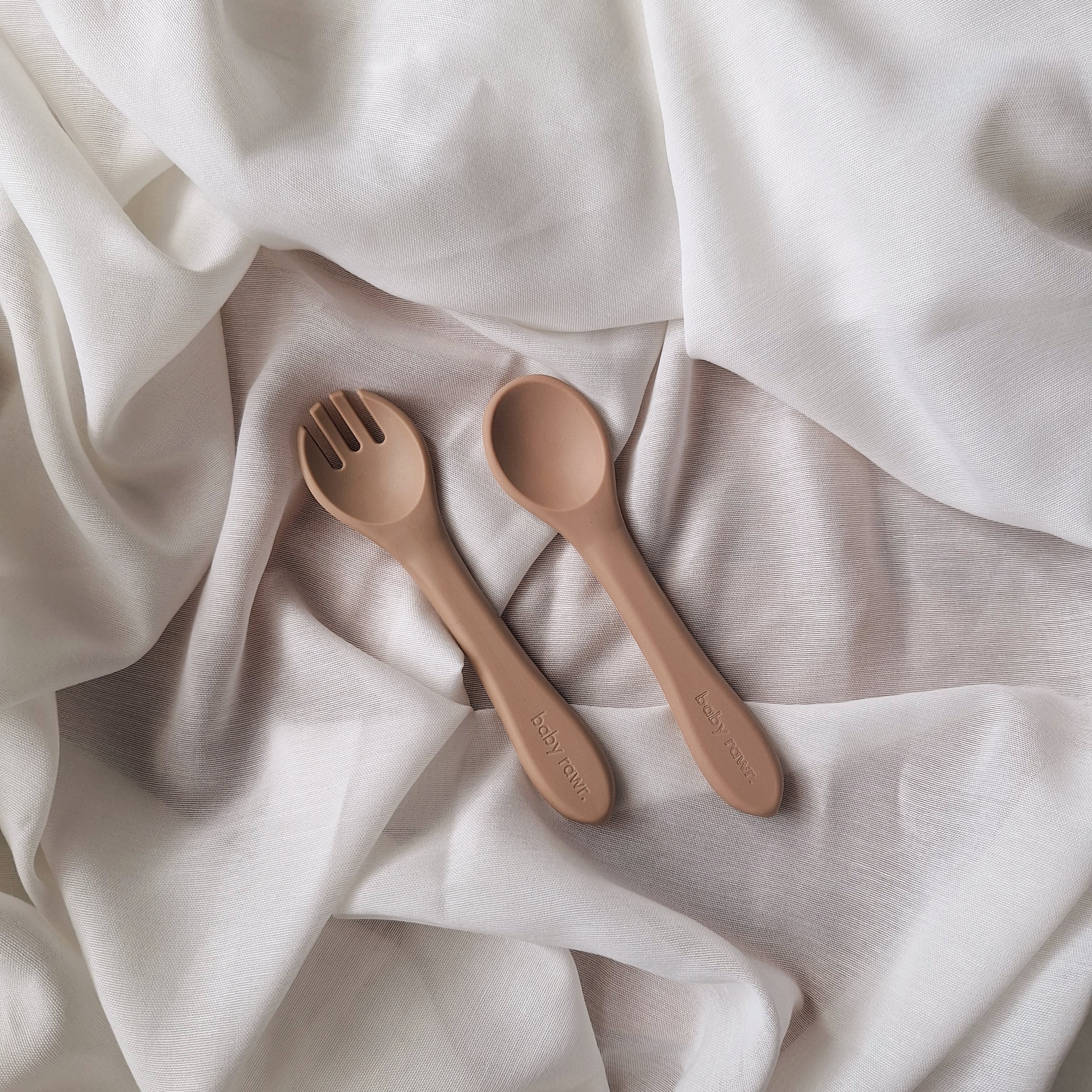 Baby Rawr. Silicone Cutlery