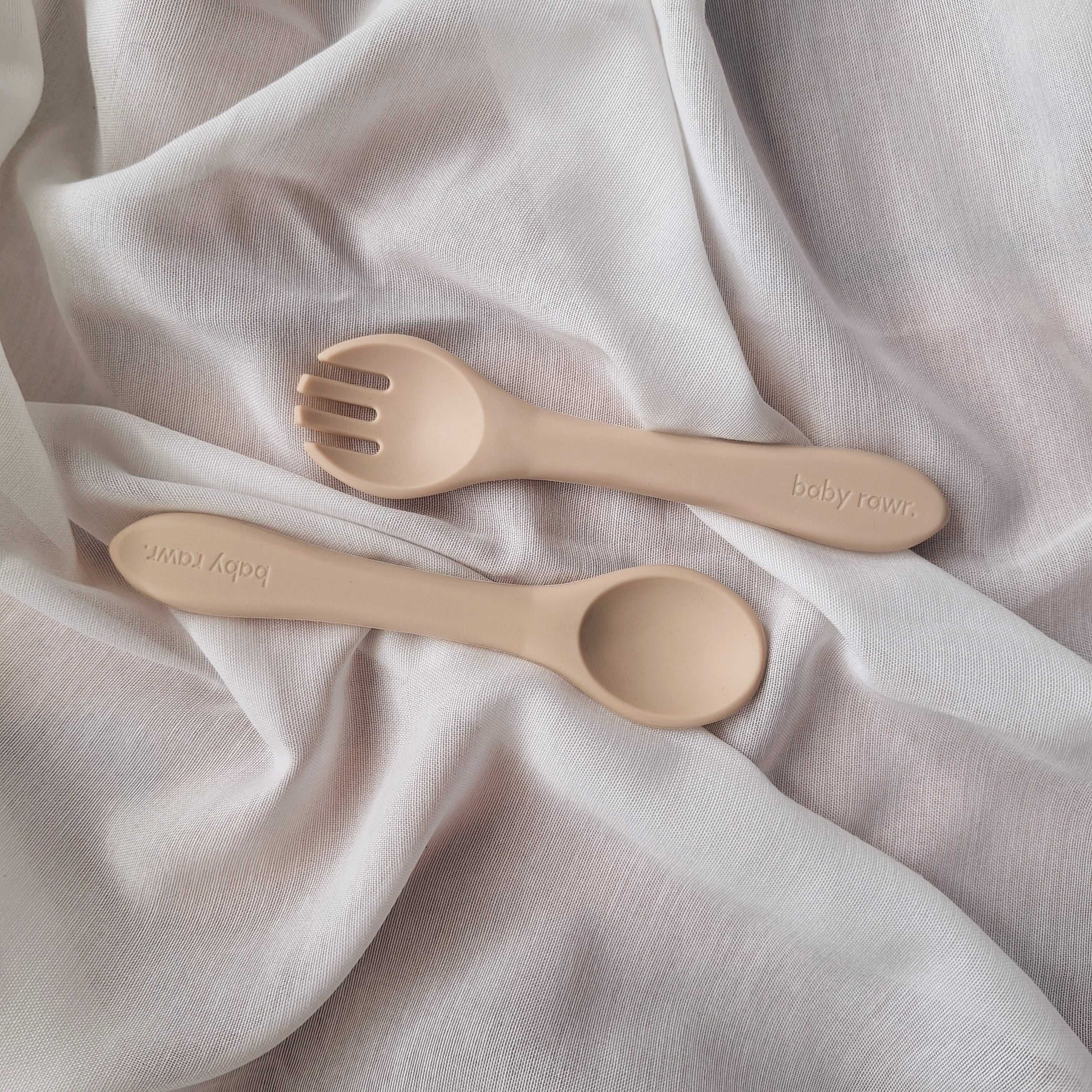 Baby Rawr. Silicone Cutlery