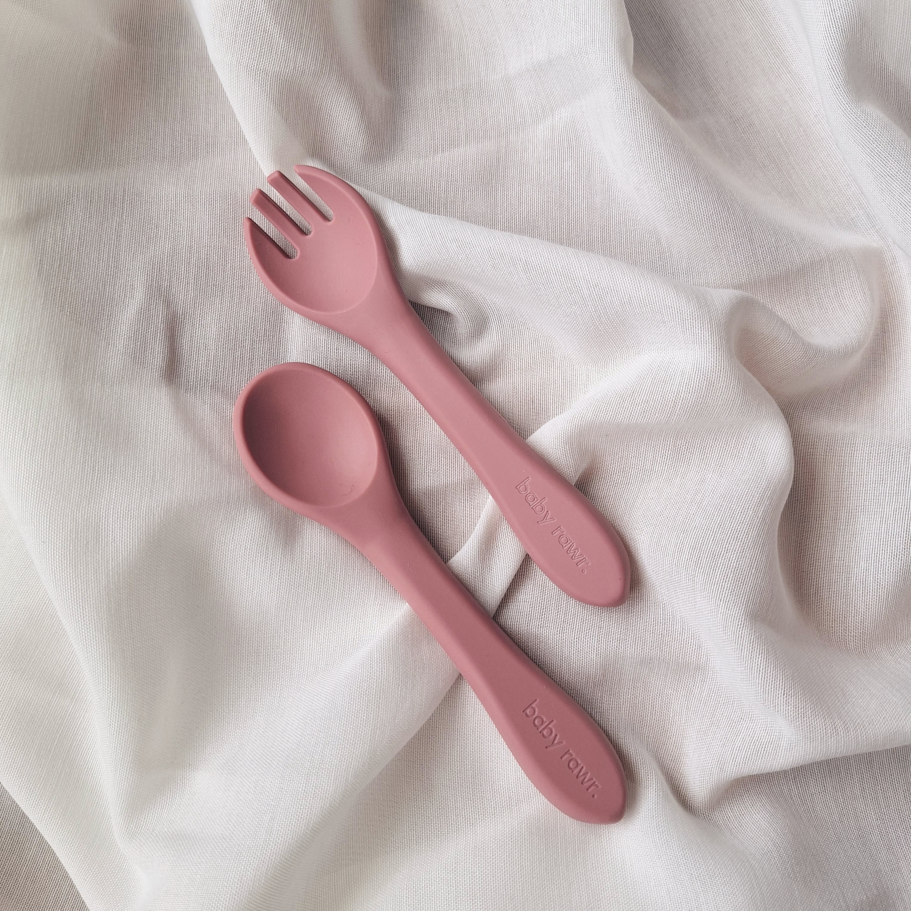 Baby Rawr. Silicone Cutlery