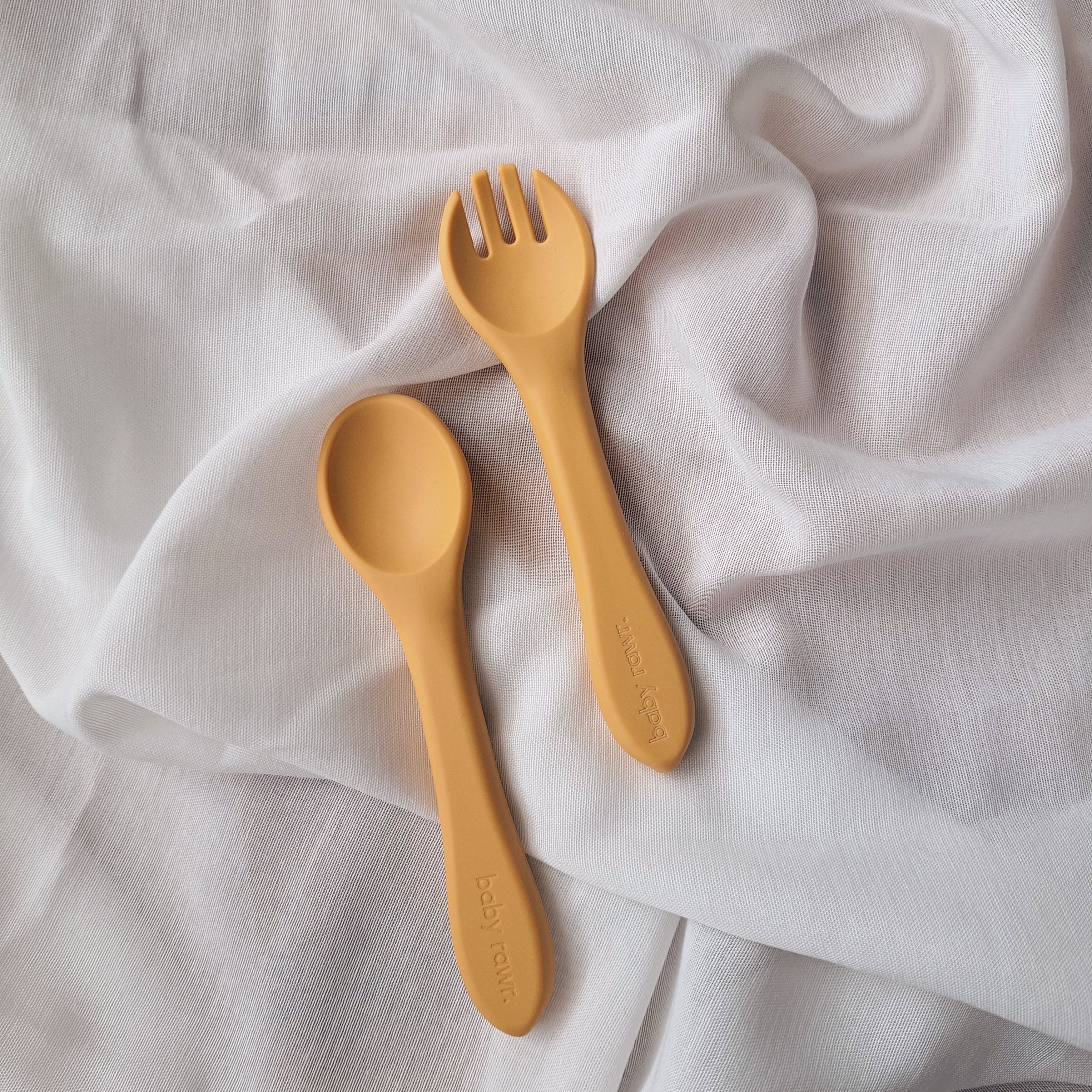 Baby Rawr. Silicone Cutlery