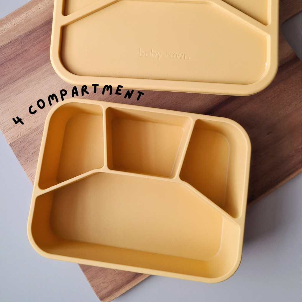 Baby Rawr. 4 Compartment Leakproof Bento Box