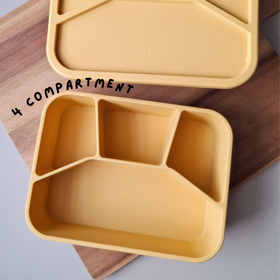 Baby Rawr. 4 Compartment Leakproof Bento Box